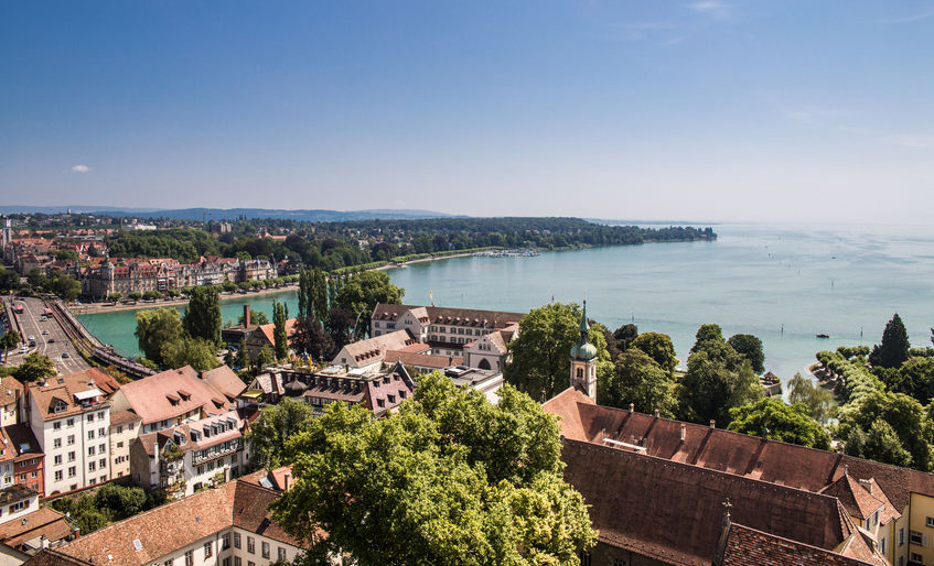 Panoramasicht über Konstanz