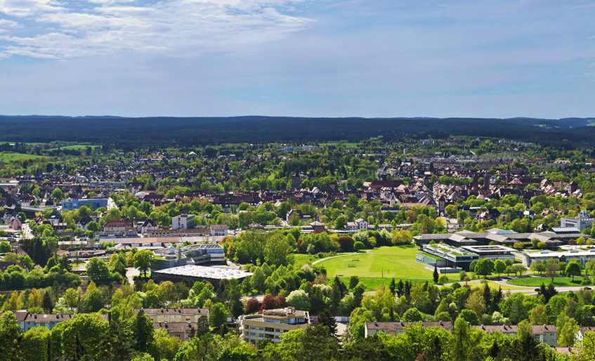 Panoramasicht über Villingen